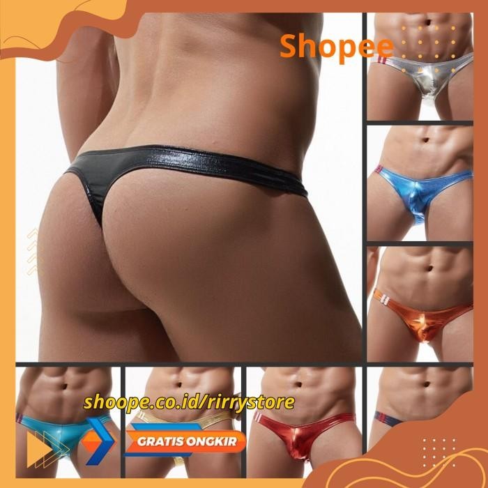 BIKINI THONG PRIA PARTY THONG, SHINING CELANA DALAM PRIA  / TL035 BIKINI THONG PRIA  PARTY THONG, SH
