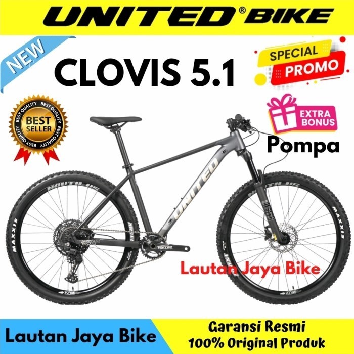 Terlaris Sepeda Mtb United Clovis 5.10 11 Speed Promo Terbaru