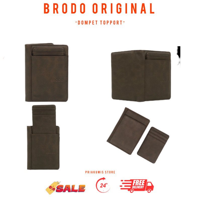 BIG SALE TERMURAH BRODO Topport Wallet Brown BRODO Dompet Original 100%