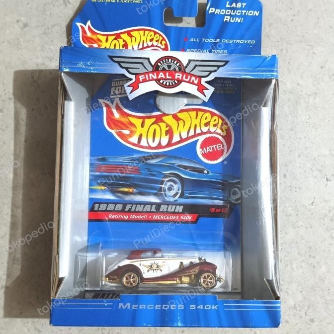 HOT WHEELS HOTWHEELS MERCEDES 540K RETIRING MODEL FINAL RUN RARE VHTF