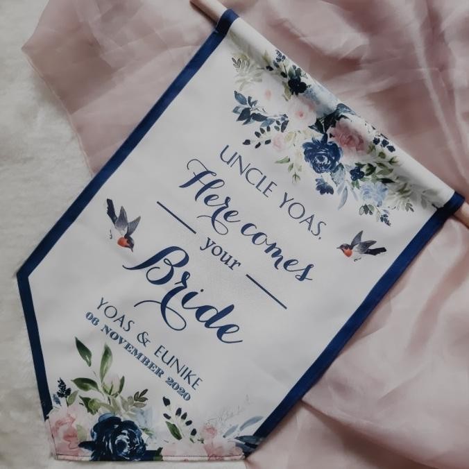 wedding flag / wedding banner (custom design)