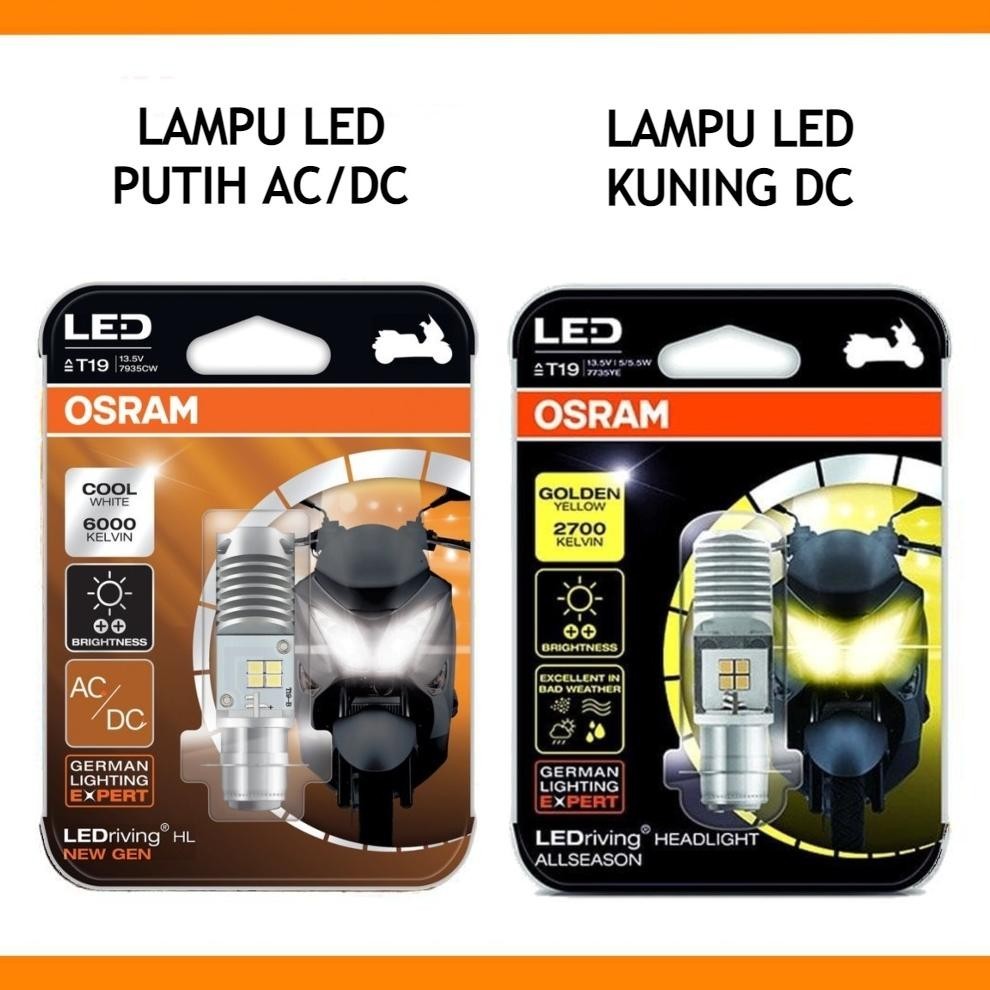 (AKSESORIS MOTOR) LAMPU DEPAN LED OSRAM MOTOR HONDA CS-1 ORIGINAL
