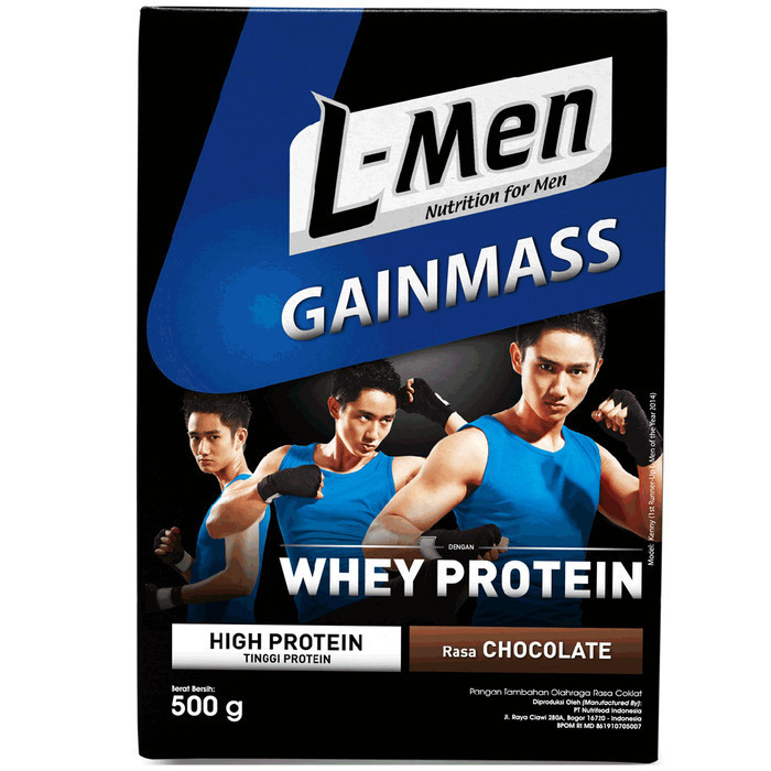 L-Men Gain Mass 500gr Lmen Gainmass Susu Whey Protein Suplemen Fitness
