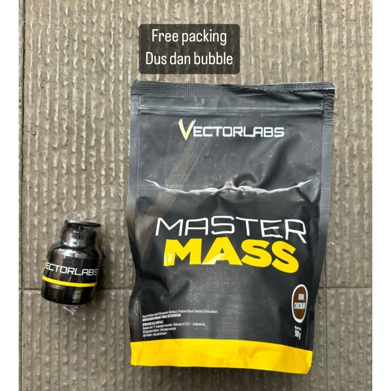 Vectorlabs mastermass 900 gram dark chocolate mass gainer suplemen gym