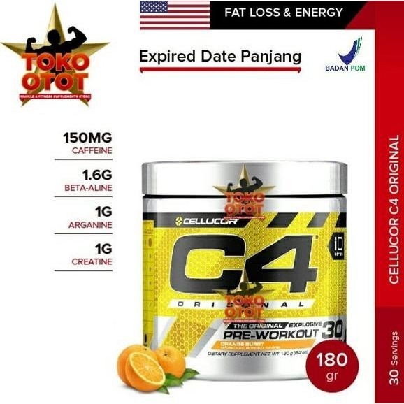 Suplemen Fitness Cellucor C4 Pre Workout best pre wo