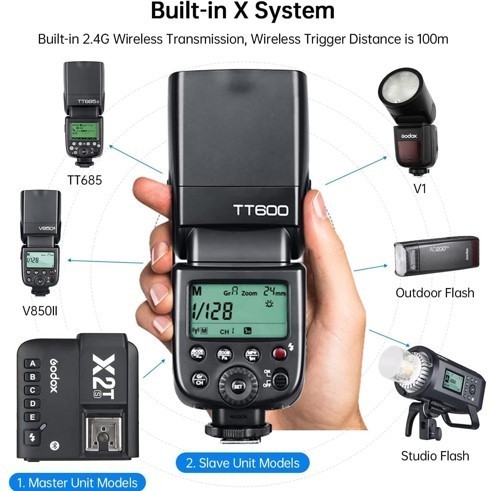 Paket Flash Eksternal Godox Tt600 Hss Kamera Canon Nikon Fujifilm