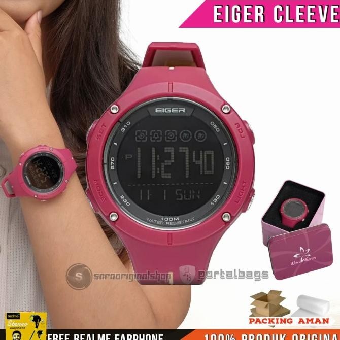 Eiger Cleeve - Jam Tangan Digital Wanita Original