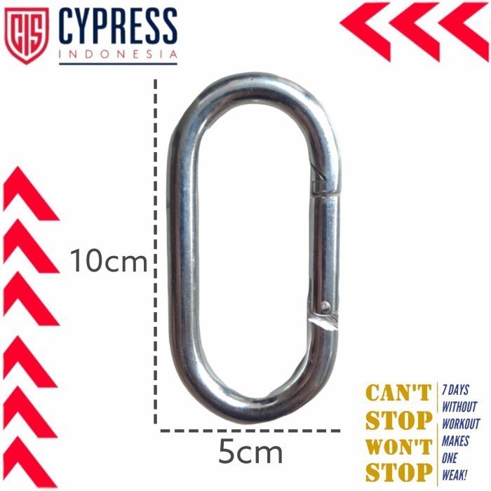 Fitness Carabiner 10X5Cm - Heavy Duty Carabiner