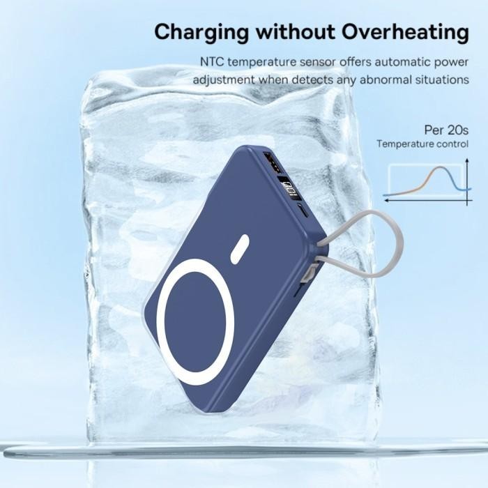 Magnetic Power Bank Wireless Charger Qc4.0 Power Display 10000Mah