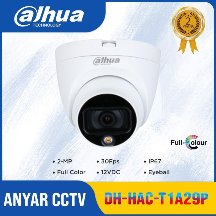 CCTV DAHUA T1A29P COOPER FULL COLOR / DH-HAC-T1A29P ORIGINAL RESMI