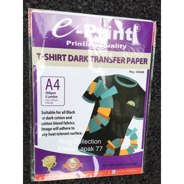 

Transfer Paper / T-Shirt Dark Transfer Paper A4 / Photo Paper