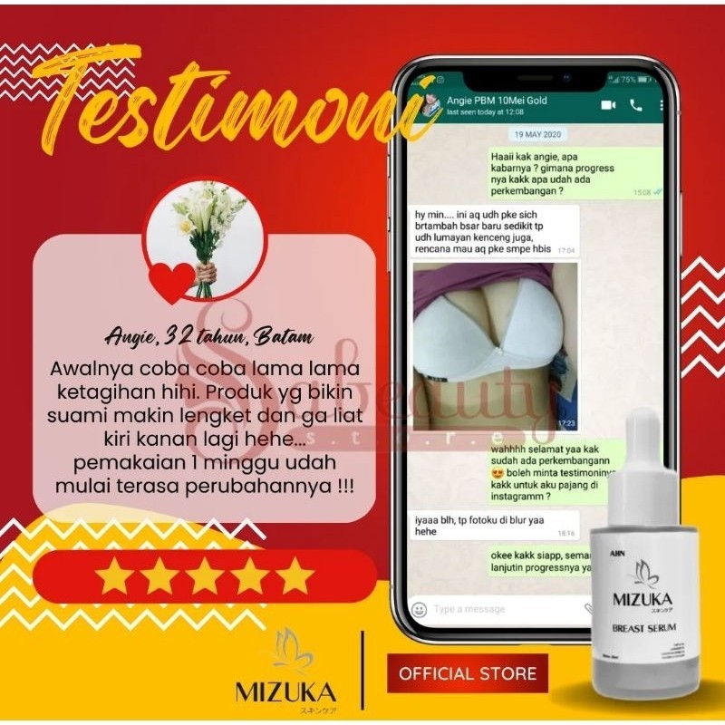 S45 TERLARIS..!! MIZUKA SABUN DAN MIZUKA BREAST SERUM PAKET PERAWATAN PAYUDARA WANITA TEFTAR RESMI