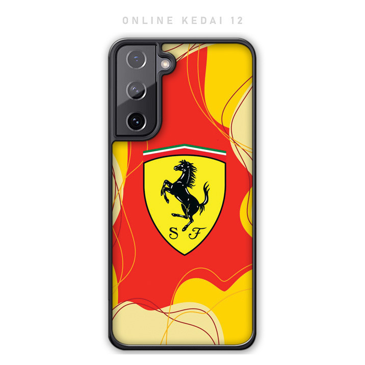 Casing Case Samsung Galaxy S24 S23 S22 S21 S20 FE Plus Ultra 5G Cover Ferrari S1308