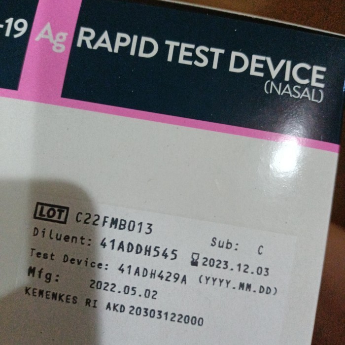 Swab Test Antigen Abbot Nasal 25Pc