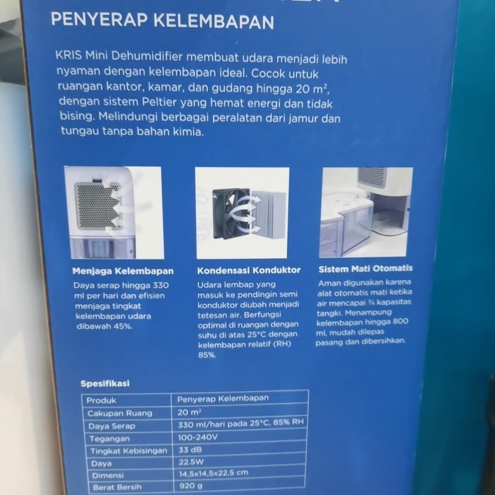 kris dehumidifier mini mesin serap lembab pengering ruangan KRIS