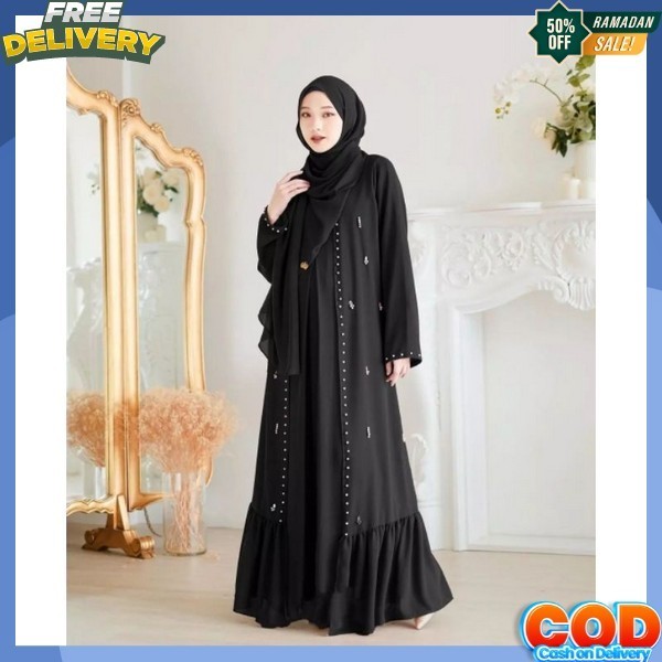 Ghamis Tukey Anaya Terbsru Gmis Wnita Trendi Abays Dtess Turke Abaya Polos Abaya Gamiss Arab Hitam T