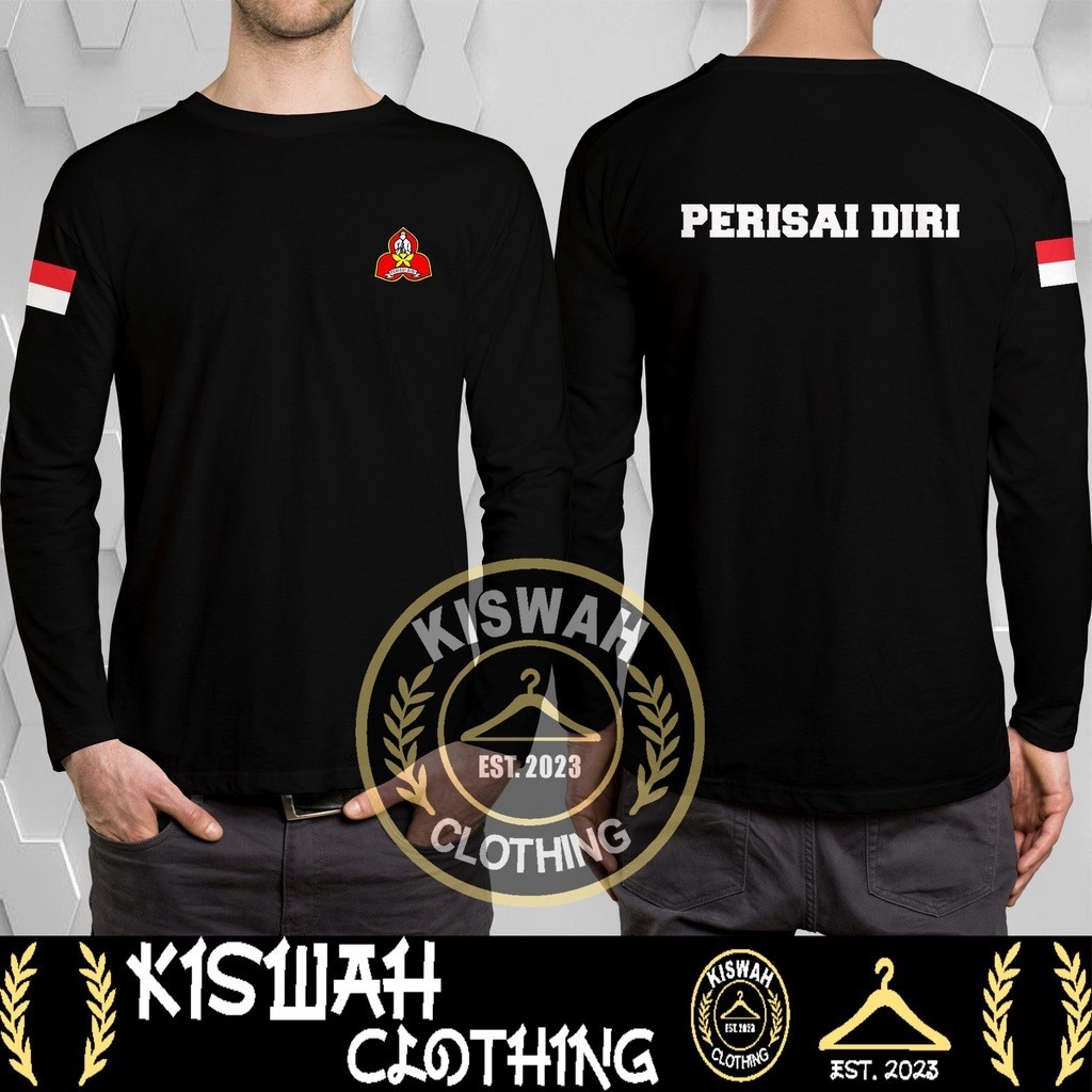 Kaos Tshirt Silat Perisai Diri v2 Lengan Panjang Baju Distro