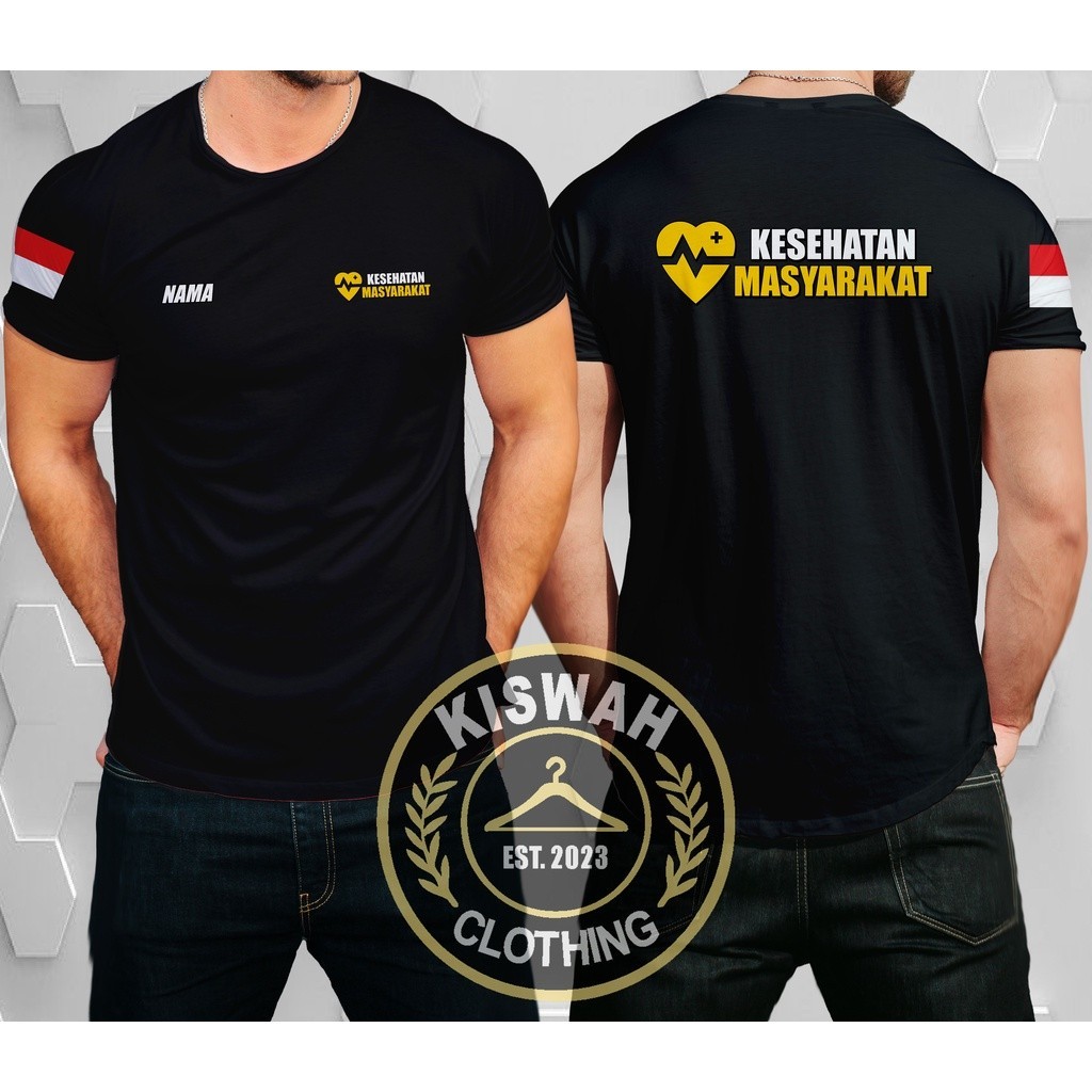 Kaos Tshirt Kesehatan Masyarakat Gratis Nama Kamu Baju Distro