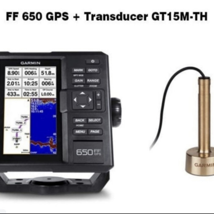 Garmin FF 650 GPS + GT 15 M-TH Transducer FF650 GT15