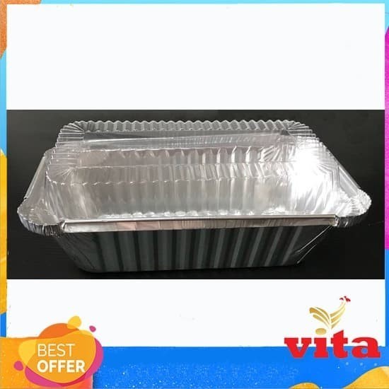 Alumunium Foil Tray+Lid Oiv 670 Per Pa 10Pcs