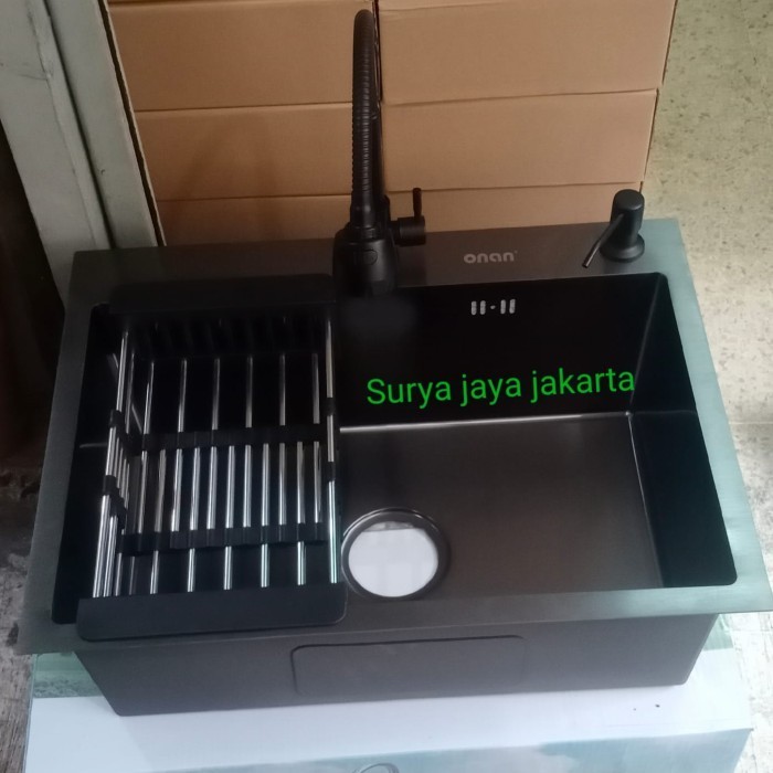 Terlaris Paket Komplit Kitchen Sink Onan 7050 Black " Original" Promo Terbaru
