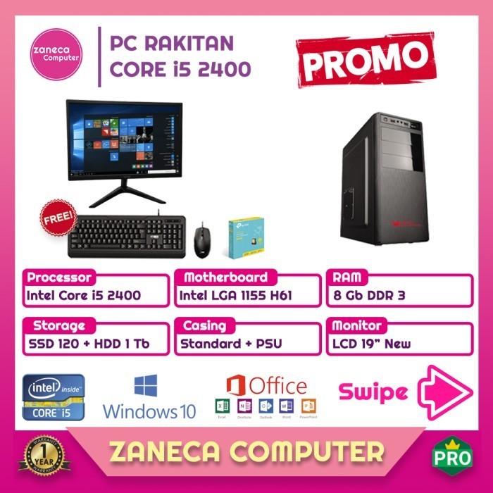 PAKET PC Komputer PC Rakitan Core i5 Ram 8Gb Lengkap Murah