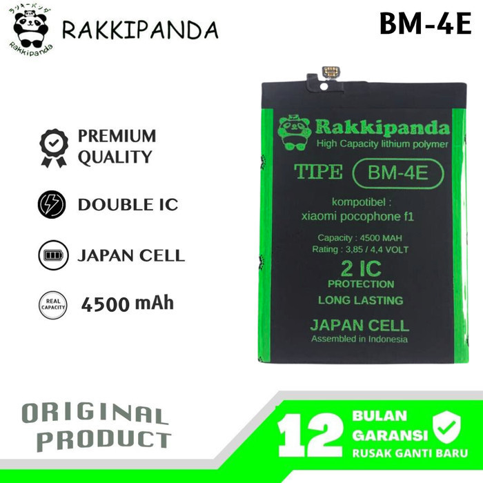 RakkiPanda - BM4E Pocophone F1 Batre Batrai Baterai