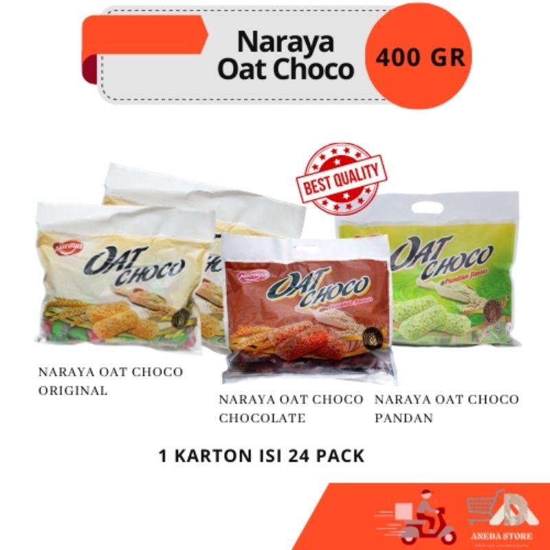 

Naraya Oat Choco Original | Chocolate | Pandan | 400 Gram