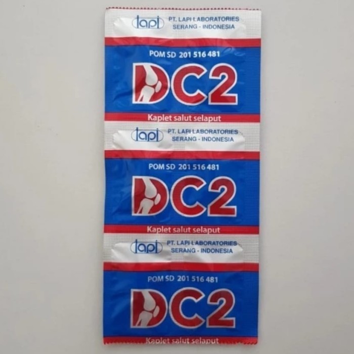 PROMO DC2 DC 2 VITAMIN TULANG LAPI - STRIP 6 KAPLET TERMURAH