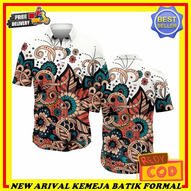 Baju Kondangan Cowok Kekinian Kwmeja Batek Dewass Terbaru 2024 Kemeja Formal Pria Lengan Panjang Bah