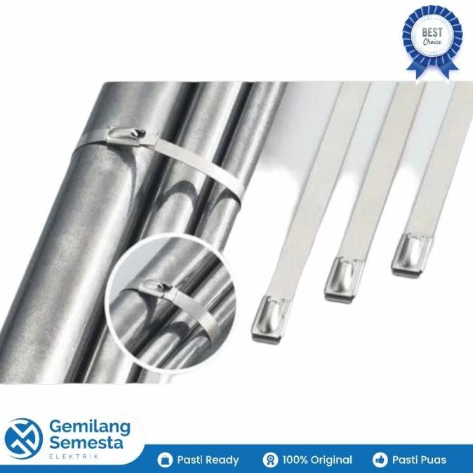 

Kabel Ties Stainless 15Cm 4.6 X 150Mm Ss304 Vee-Lock Kualitas Premium