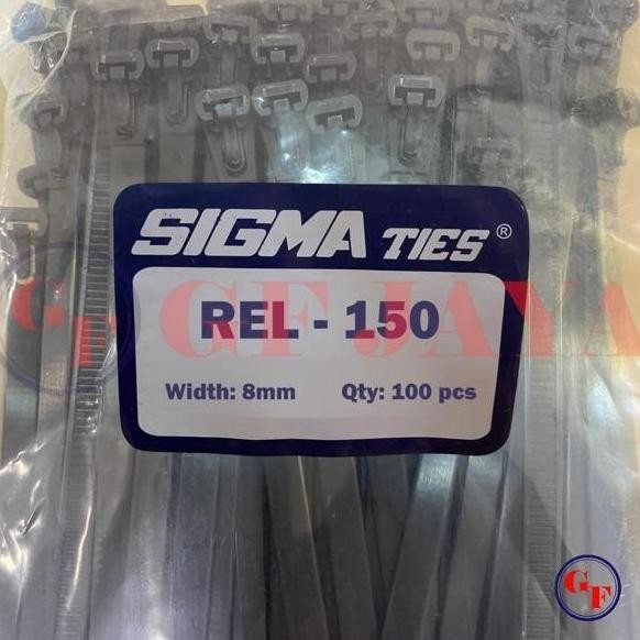 

Kabel Ties Sigma Rel 150 Copot Lepas Pasang Releaseable Ties 8Mm Hitam Kualitas Premium