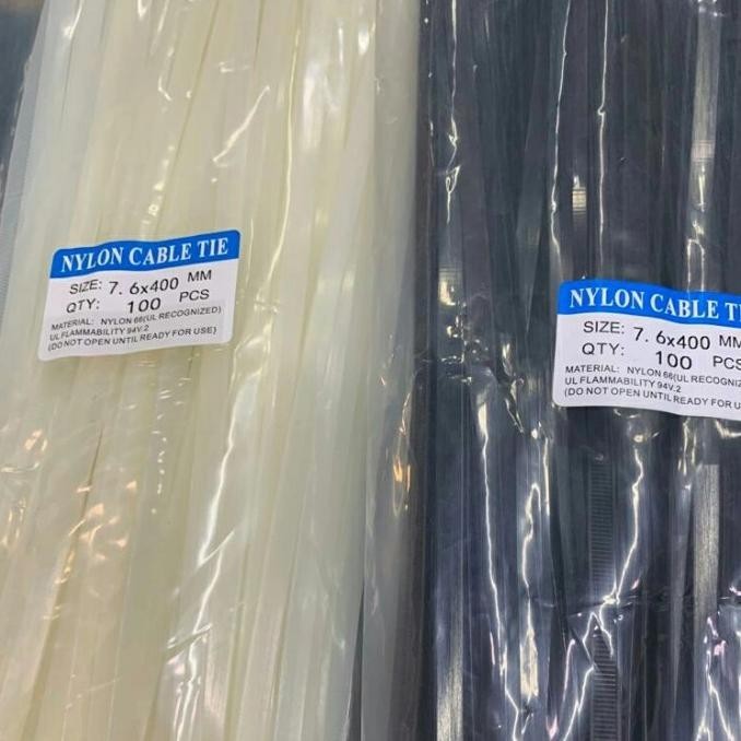 

Cable Ties 40 X 7.6 Hitam / Pengikat Kabel / Ties Kabel Kualitas Premium