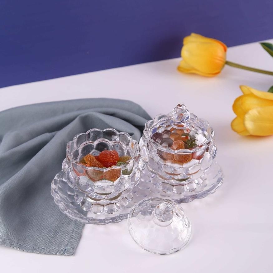 MILIKI TOPLES PERMEN KACA CAPODIMONTE POLOS PLUS TATAKAN JZ-5110-3 TERMURAH