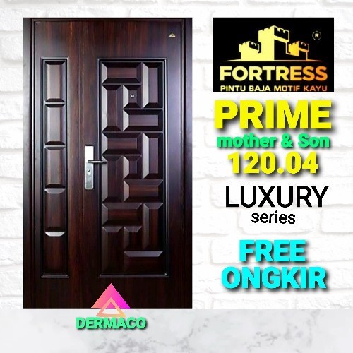 Terlaris FORTRESS PRIME 120.04 MOTIF KAYU / PINTU UTAMA / PINTU BAJA FORTRESS