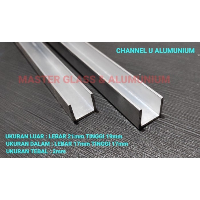Terlaris Channel U Alumunium Tebal Pintu Lipat 100cm