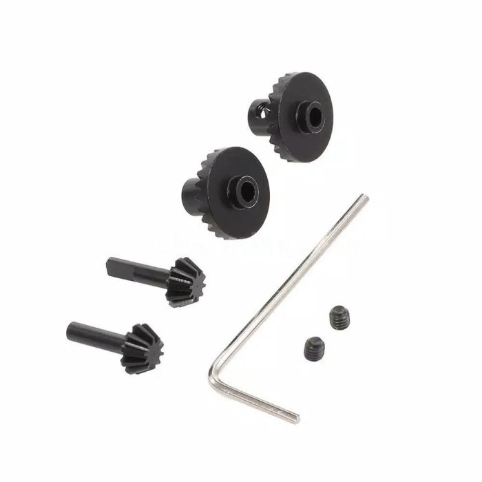 WPL - MN D90 RC metal gear gardan / driving gear set black