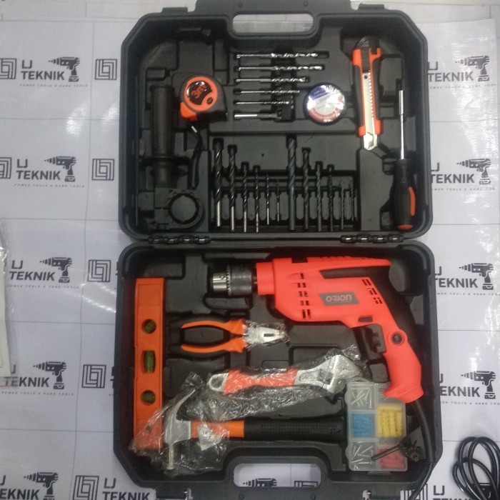 ORION BOR LISTRIK IMPACT DRILL SET 10MM + TAS HAND TOOL SET TR-089-2