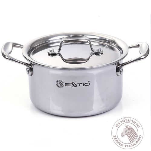 Zebra Sauce Pot 20 Cm Estio 5 Ply (160412) / Panci Stainless