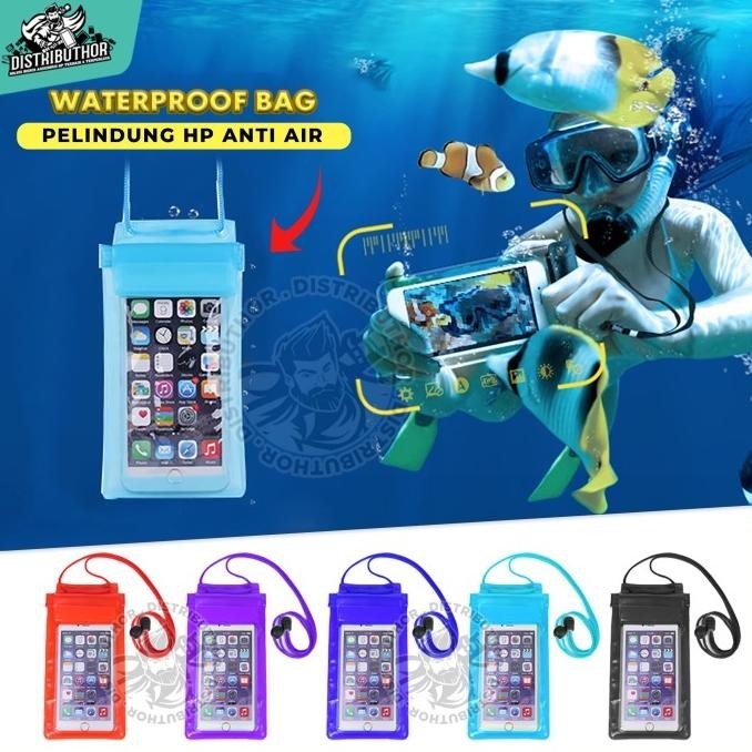 Pelindung Handphone Ph01 Waterproof Bag Ukuran Xl 5,5 Inch Plastik Hp