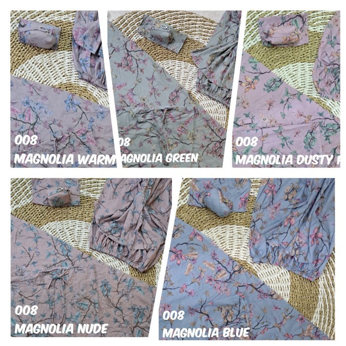 Mukenah Traveling Mini Pouch Parasut Korea Motif Jumbo Fre Tas&Sajadah