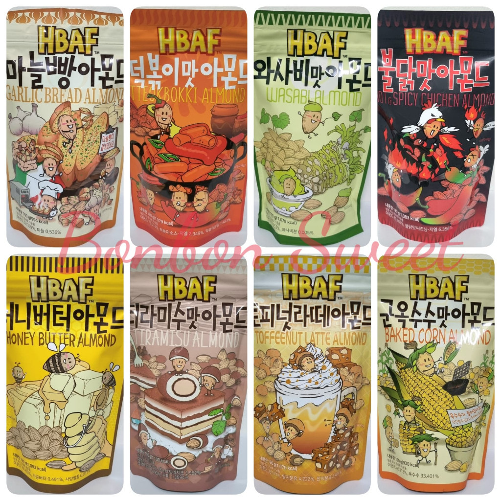 

Honey Butter Almond Korea HBAF Kacang Almond TOMS 8 variant 190gr