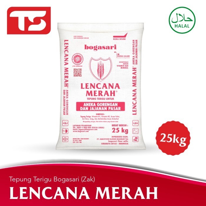 

Bettifer Tepung Terigu Lencana Merah 25Kg (Gosend Or Grab Only)