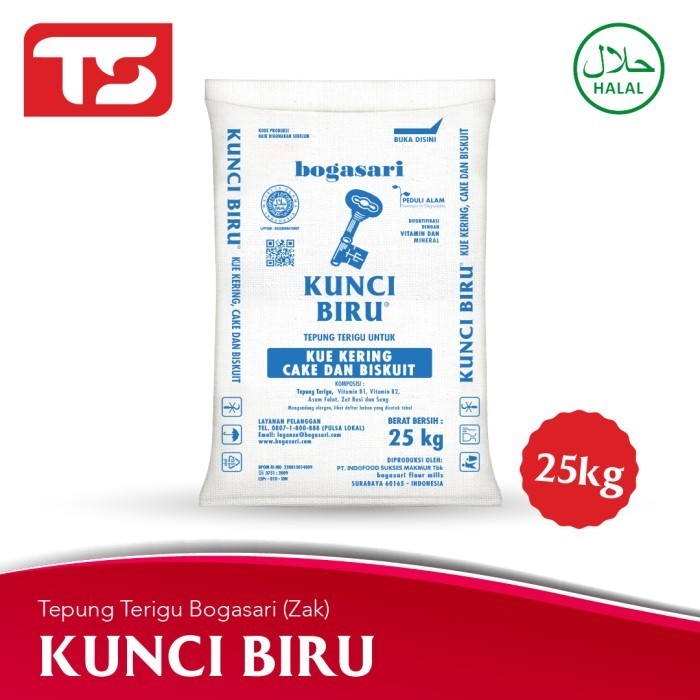 

Bettifer Tepung Terigu Kunci Biru 25Kg (Gosend Or Grab Only)