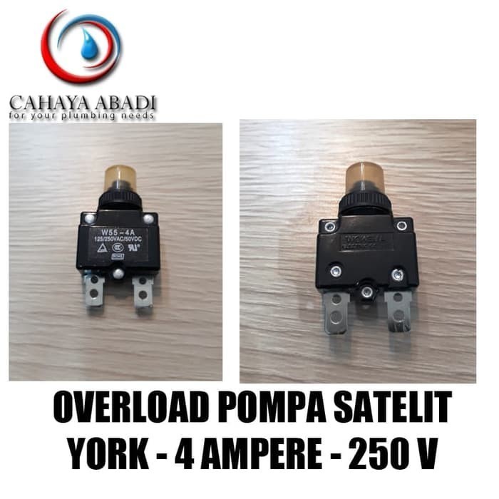 GROSIR - OVERLOAD POMPA SATELIT - 4A - 250V - YORK