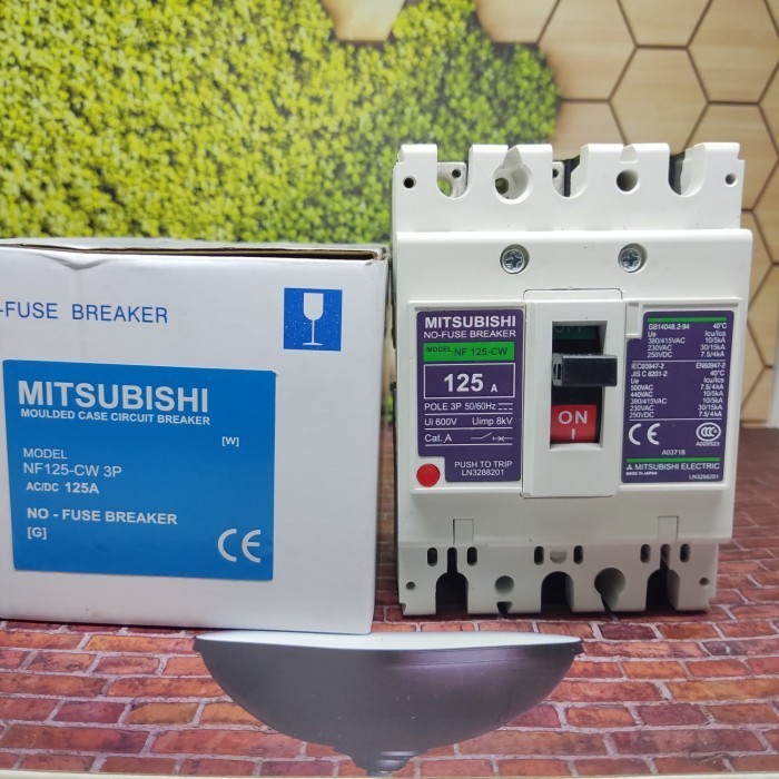 MCCB NFB BREAKER MITSUBISHI NF-125CW NF125CW NF125-CW 125A