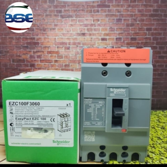 MCCB SCHNEIDER EZC100F 60A
