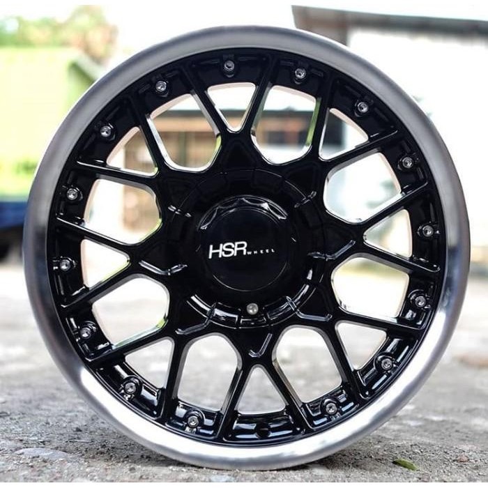 VELG MOBIL CELONG RING 17 HSR FORMULA LUBANG BAUT 4 ET30 HITAM GLOSSY