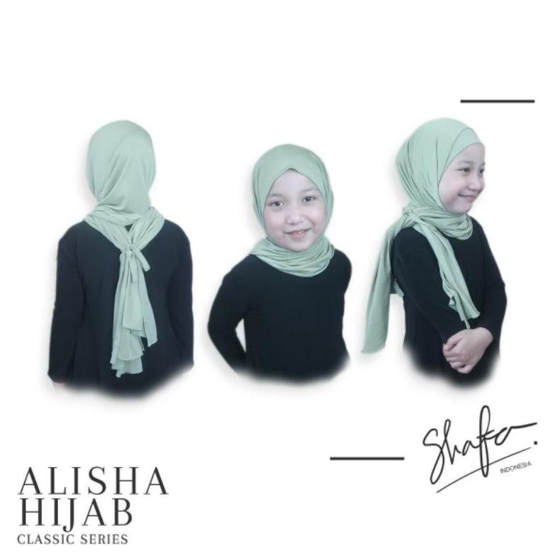 (Ofcg-462) Alisha Hijab New Classic Series (Pashmina Instan+Ciput - Anak) Hrj