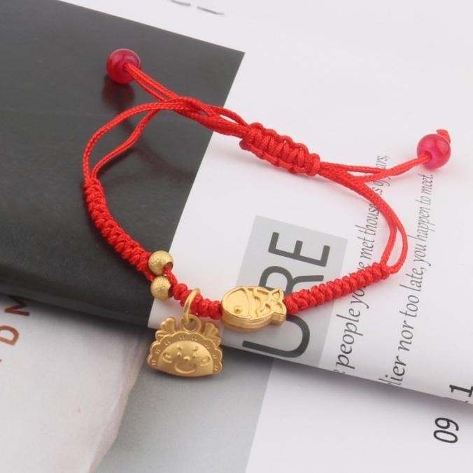 

New Gelang Tali Merah Lucky Charm Kado Aksesories Hoki Bandul Jimat Murah Berkualitas